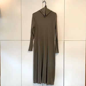 EUC Zara Long Sleeve Turtleneck Knit Maxi Dress szL